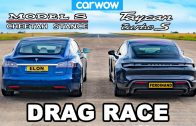 Tesla Model S Cheetah Stance vs Porsche Taycan Turbo S: DRAG RACE!